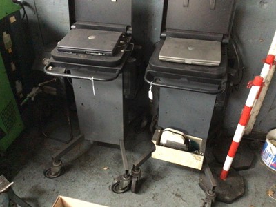 Lot 15 - MG Rover Group T4 diagnostic tester (plus another for spare parts), with T4 EAM, electrical circuit diagrams and accessories