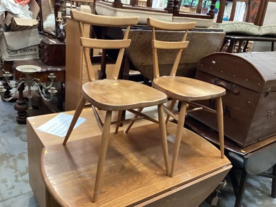 Lot 1285 - Ercol kitchen table and set of four chairs