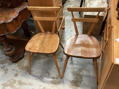 Lot 1285 - Ercol kitchen table and set of four chairs