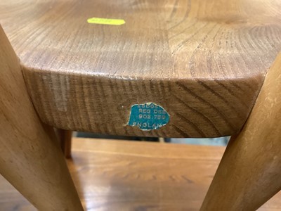 Lot 1285 - Ercol kitchen table and set of four chairs