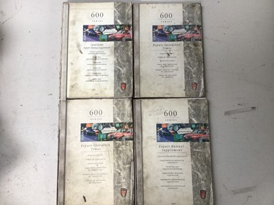 Lot 97 - Selection of Rover Series 600 & 800 workshop manuals