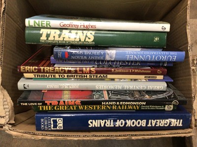 Lot 193 - Three boxes of railway books