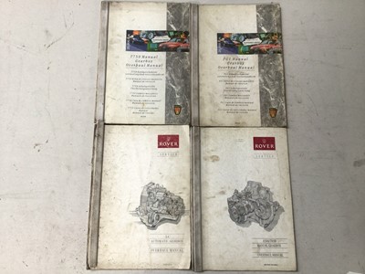 Lot 105 - Selection of Rover gearbox overhaul workshop manuals