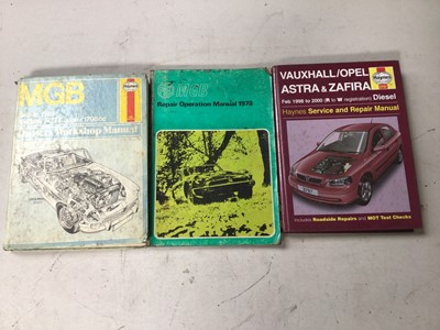 Lot 95 - Selection of Rover and other workshop manuals