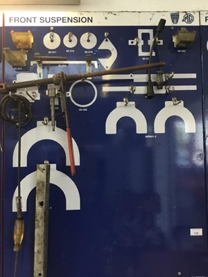 Lot 138 - Lot MG Rover main agent specialist tools on mounting board