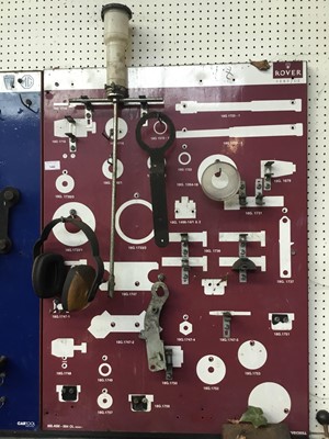 Lot 140 - Lot MG Rover main agent specialist tools mounted on four boards
