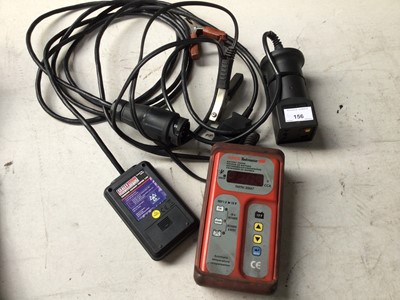 Lot 156 - Taskmaster TMITM 30667 battery tester, Sealey Towing Socket Tester & Service Light reset tool