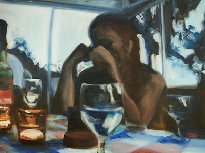 Lot 880 - *Sigrid Holmwood (b.1978), oil on canvas - Seated Figure, 1998-99,, 120cm x 160cm, unframed
