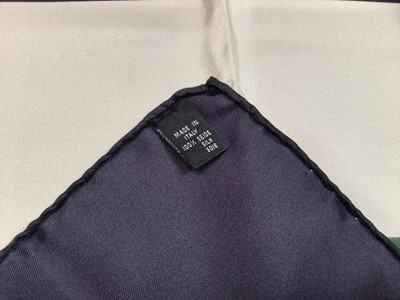 Lot 2138 - Burberry silk scarves, 'systemate nature' and one other, both 88 x 88cm aproximately