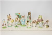 Lot 2128 - Five Beswick Beatrix Potter limited edition...