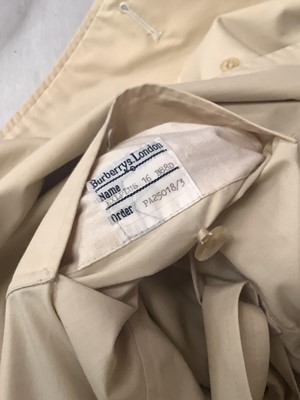 Lot 2140 - Burberrys’ women's long length belted trench coat, relaxed fit size given as EXLPlus 16.