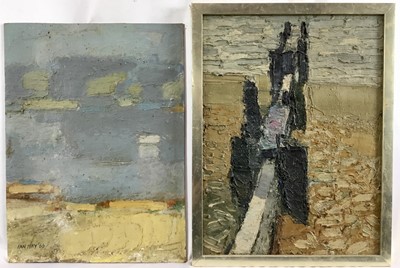 Lot 44 - *Ian Hay (b.1940), two oils on board