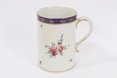 Lot 433 - Chelsea Derby large cylindrical mug, circa 1775
