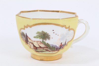 Lot 82 - Meissen octagonal teacup, circa 1740