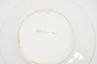 Lot 249 - A pair of Spode green ground ornithological plates, circa 1815-20