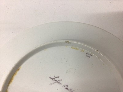 Lot 249 - A pair of Spode green ground ornithological plates, circa 1815-20