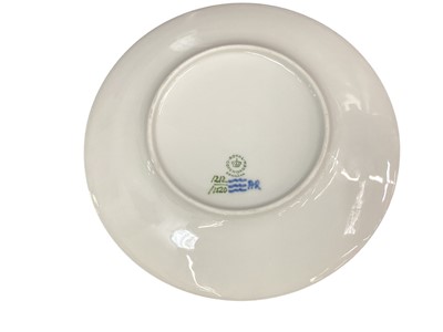 Lot 1134 - A Royal Copenhagen  'Bla Vifte' (Blue Fan) dinner service no. 1212, comprising 11 plates and 12 soup plates/bowls (23 pieces)