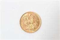 Lot 83 - G.B. gold Sovereign Edward VII 1906 (N.B. few...
