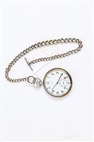 Lot 600 - British Military open faced pocket watch, by...