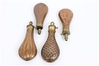 Lot 605 - Group of four 19th century copper and brass...