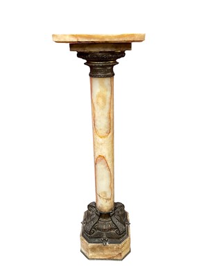 Lot 1109 - Good quality 19th century marble column with ormolu mounts