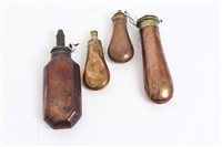 Lot 612 - Group of five 19th century brass and copper...