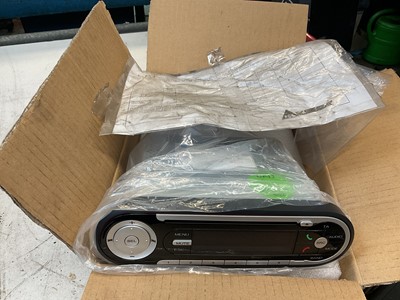 Lot 184 - MG Motor UK MG3 car radio, unused in supplying box.