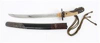 Lot 707 - Fine 18th / 19th century Japanese Wakizashi...
