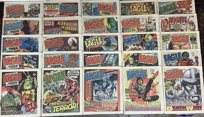 Lot 8 - Two boxes of Eagle and 2000ad magazines