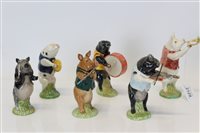 Lot 2129 - Beswick six piece Pig Band - comprising Daniel...