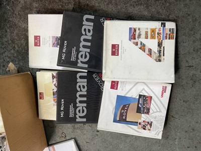 Lot 229 - Four 1990's Rover Group folders (no contents) together with two MG Rover group re manufactured original equipment folders (6)