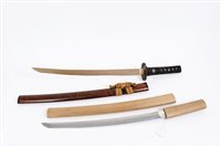 Lot 721 - 17th century Japanese wakizashi with Koshirae -...