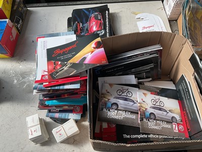 Lot 267 - Quantity of MG Motor UK sales brochures for various models to include MG3 and MG5 together with other dealership material.