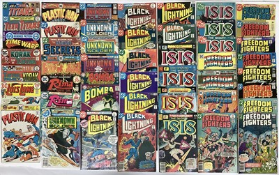 Lot 140 - Large quantity of mostly 1970's DC Comics to include Freedom fighters, Karate Kid, Black Orchid 1973, #428 #429 #430. Origin and first appearance of Black Orchid and others