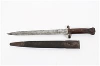Lot 733 - Victorian Lee Metford bayonet, by Sanderson,...