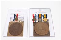 Lot 531 - First World War memorial (death) plaque, named...