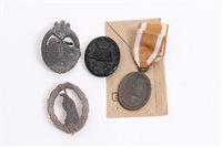 Lot 538 - Collection of Nazi badges and awards - to...