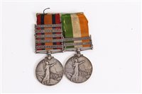 Lot 512 - Boer War Medals pair - comprising Queens South...