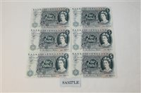 Lot 22 - Banknotes - G.B. QEII. Series 'C' Hollom blue...