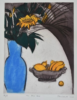 Lot 1134 - Joseph Plaskett (1918-2014) signed etching - The Blue Vase, dated 2000, III/X, 25cm x 19cm, unframed