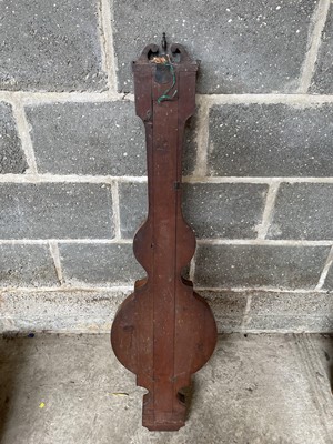 Lot 45 - 19th century mahogany wheel barometer by Parnell, Hermitage Bridge, London 117cm high