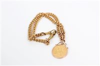 Lot 142 - Gold Sovereign Coins - 1903, in gold (9ct)...