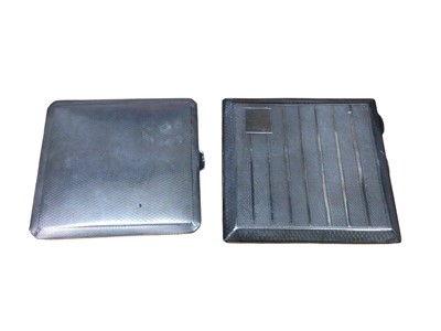 Lot 119 - Two vintage silver cigarette cases