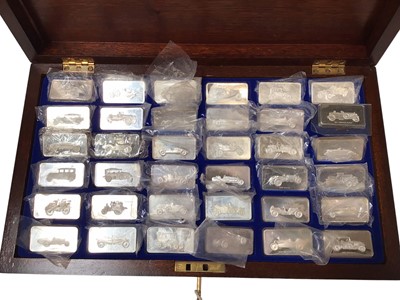 Lot 524 - G.B. - Mixed Royal Mint proof sets to include 1970 x 2, 1971 x 2, 1972 x 2, 1973 x 2, 1974 x 2, 1975 x 2, 1976 x 2, (N.B. All in folders of issue) and silver Ingots x 36 Great Cars, The Lord Montag...