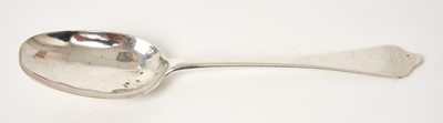 Lot 456 - Early 18th century Britannia Standard Silver Dog Nose pattern spoon, with rattail bowl