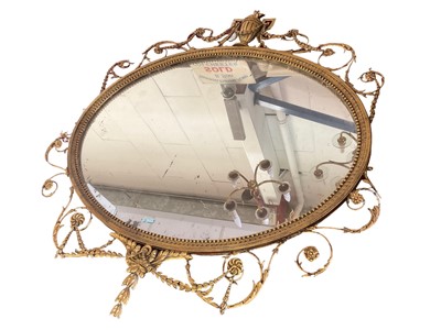 Lot 1155 - 19th century neo-classical wall mirror