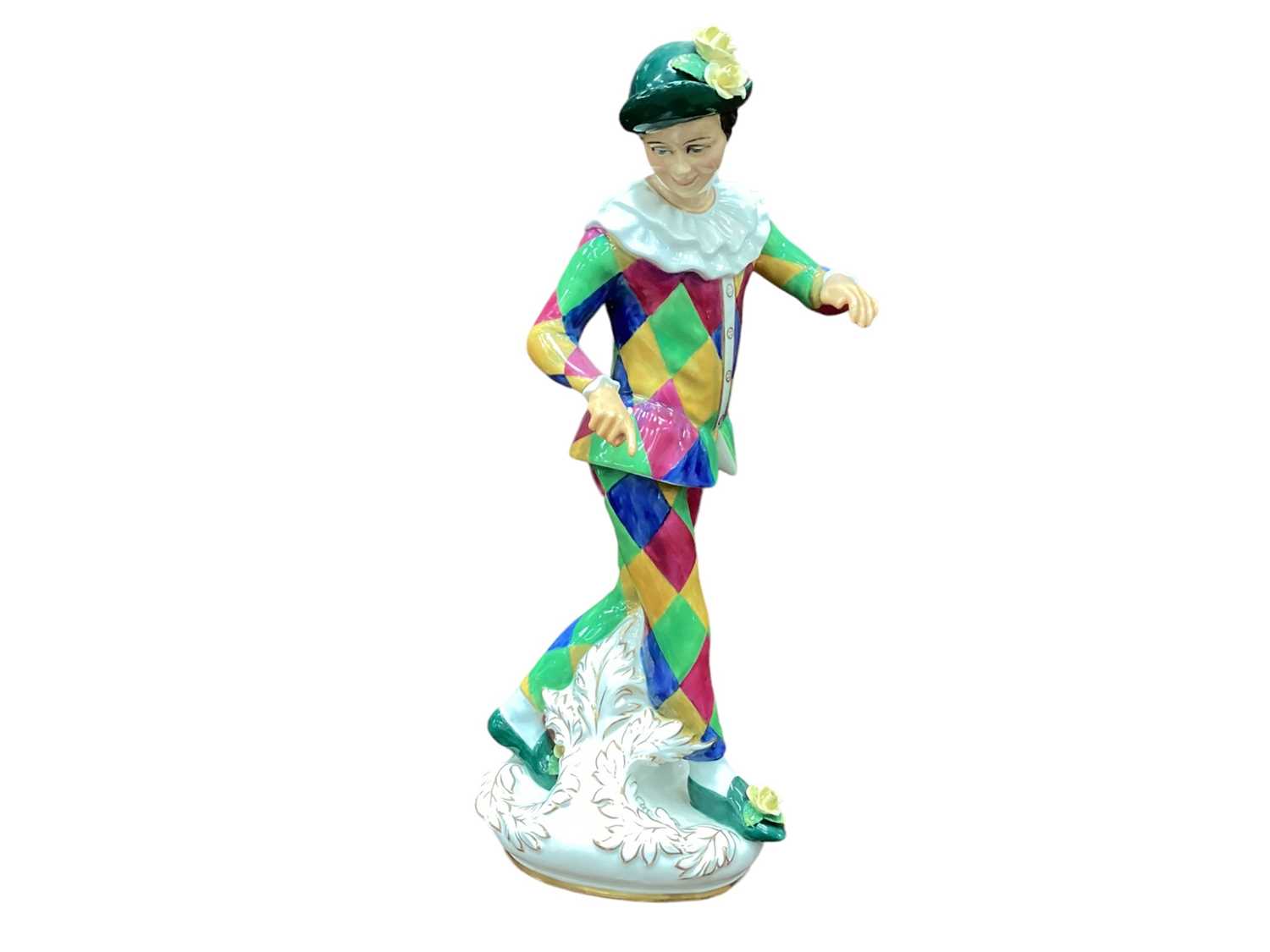 Lot 1043 - Royal Doulton figure - Harlequin HN2737, modelled by Douglas Tootle Under the Direction of Eric Griffiths, Head of Ceramic Sculpture