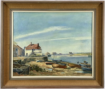 Lot 207 - Sydney Walton (1876-1940) oil on board - Norfolk Harbour, signed, 45cm x 55cm, framed