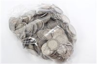 Lot 107 - G.B. Silverer Threepences (approximately 500)...