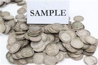 Lot 108 - G.B. Silverer Threepences (approximately 500)...